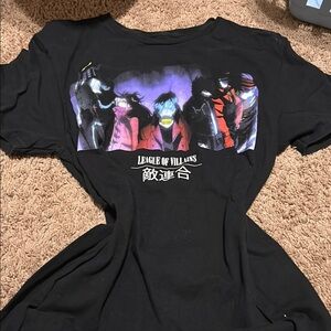League of Villains Black Graphic T-Shirt